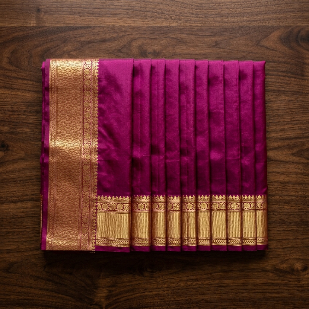 Saree Box Pleating
